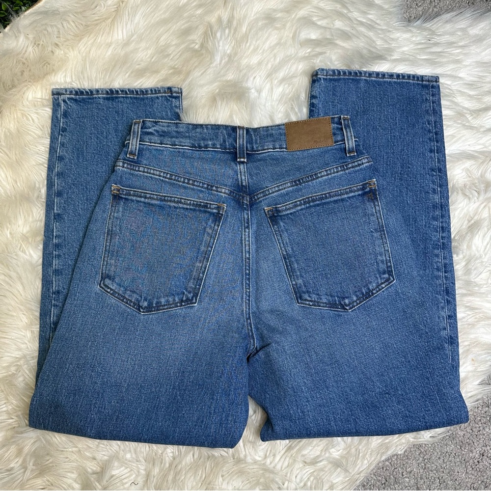 Nwt Madewell 90's straight leg crop Blue Denim Jeans - Picture 11 of 13